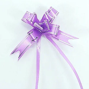 LACO PRONTO 25X12 LILAS COM LISTRA PRATA C/10 UND