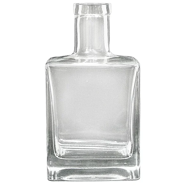 GARRAFA VIDRO QBIC 500ML TRANSPARENTE PLATE