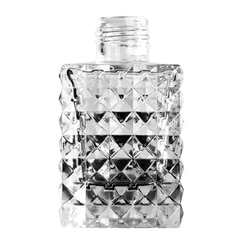 FRASCO VIDRO PIRAMIDE TRANSP SEM TAMPA 100ML