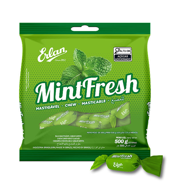 BALA MASTIGAVEL MINT FRESH 500G