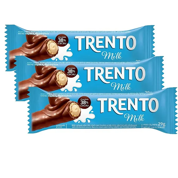 CHOCOLATE BISCOITO TRENTO MILK 29G