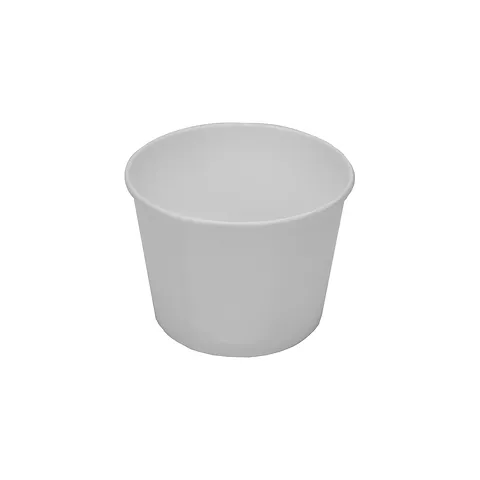 POTE REDONDO PAPEL COR BRANCA 80ML C/50UND