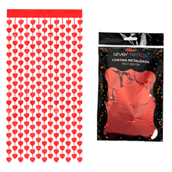 CORTINA METALIZADA CORACAO 100X200CM
