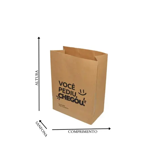 SACO SOS PP VOCE PEDIU CHEGOU25X18X12 50