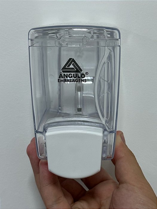 DISPENSER SABONETEIRA BOX CLEAR BRANCA 400ML