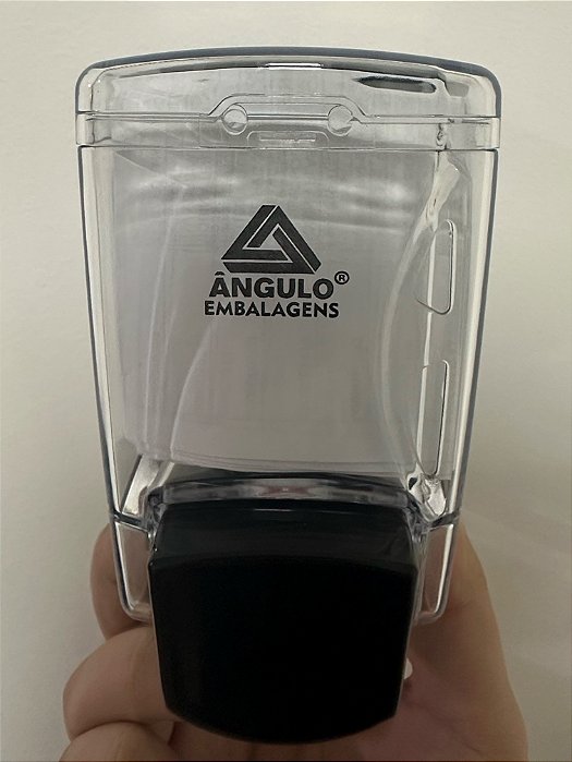 DISPENSER SABONETEIRA BOX CLEAR PRETA 400ML