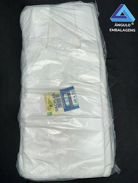 SACOLA 40X50 BRANCA C/2,5KG