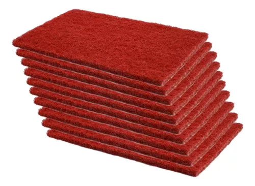 FIBRA LIMPEZA MACIA VERMELHA 100MMX230MMX PCT C/10 FIBRAS