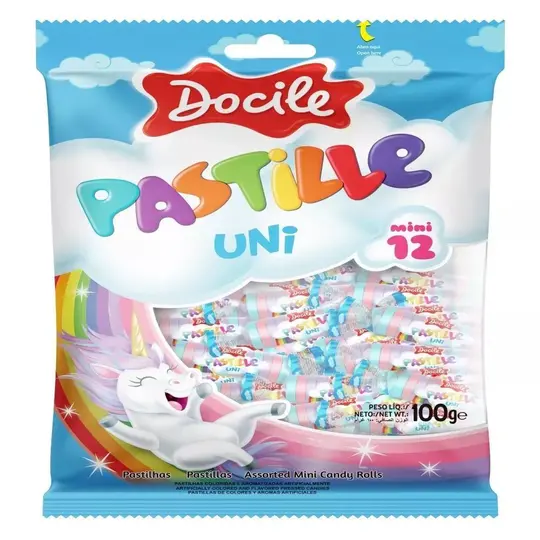 Pastille Mini Docile 12 unicórnio 100Gr