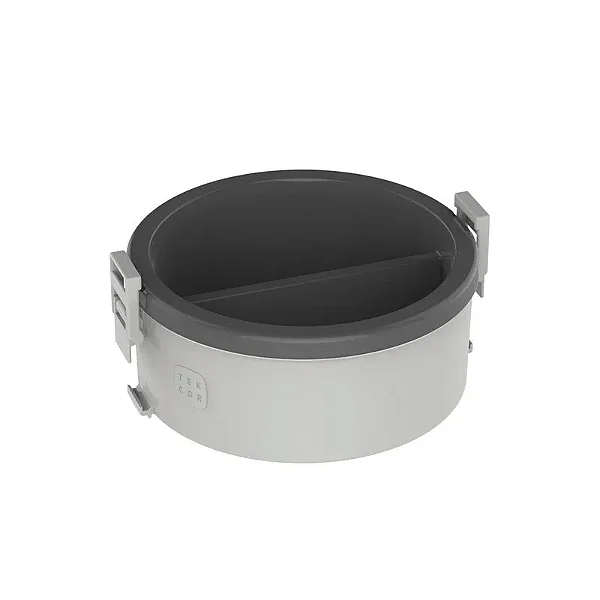 Marmita Termica Cinza 1,5 Lt 1un c/ 2 reparticoes