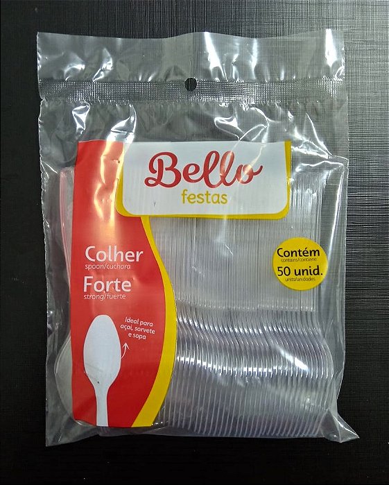 COLHER FORTE CRISTAL C/50