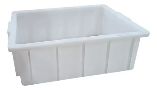 CAIXA PLASTICA BRANCA 15 LITROS 1012 43x34x15