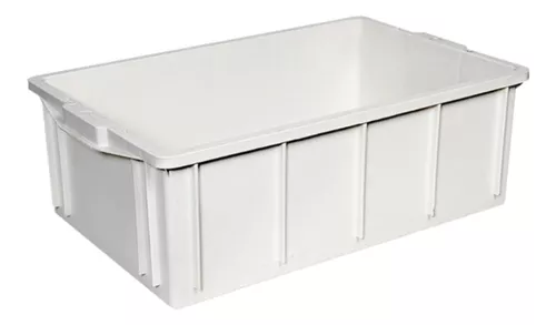CAIXA PLASTICA BRANCA 36 LITROS 1013 62x39x21
