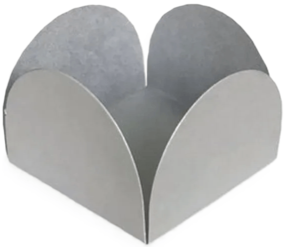 FORMA 4 PETALAS PRATA C/50 UND