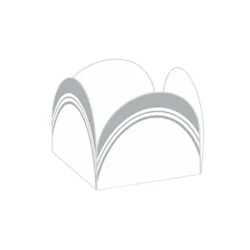 FORMA 4PETALAS FRANCESINHA BCA C/ PRATA C/50