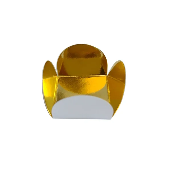 FORMA 4 PETALAS DOURADA METALIZADA C/50 UND