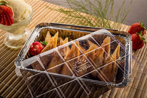 BANDEJA RETANGULAR 750ML TAMPA PET C/10