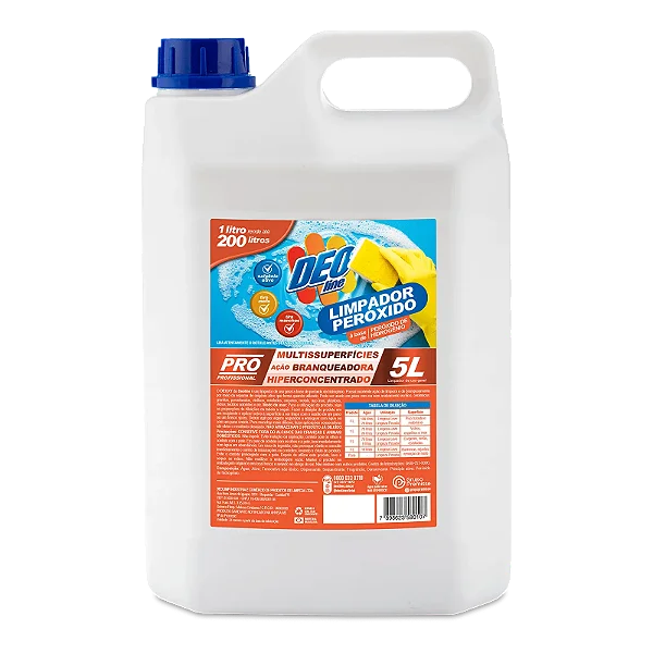 LIMPADOR PEROXIDO HIDROGENIO 5 LITROS