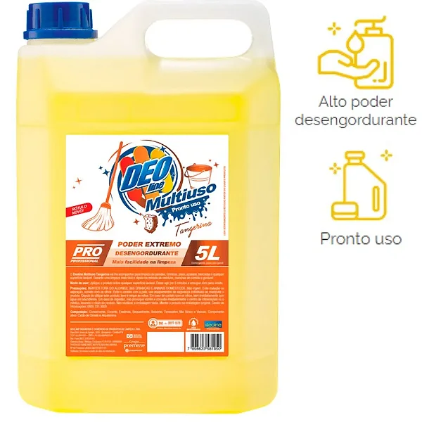 LIMPADOR MULTIUSO TANGERINA 5 LTS