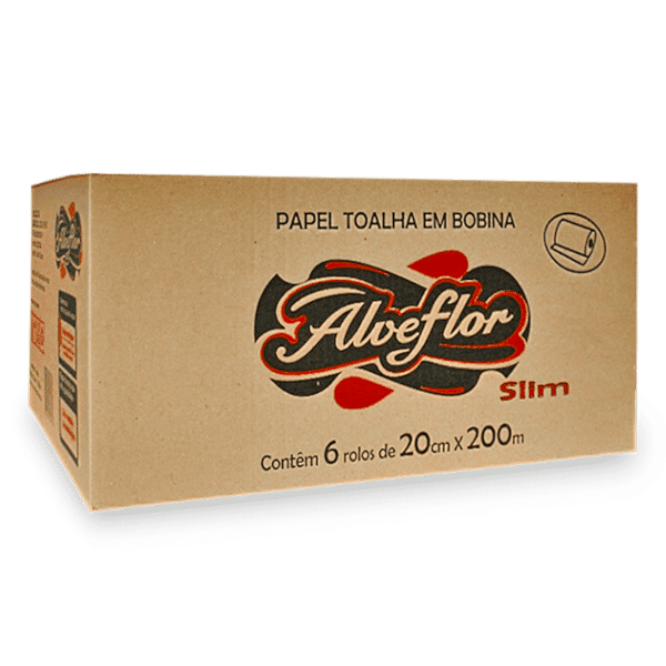 PAPEL TOALHA BOBINA SLIM 6X20X200MTS