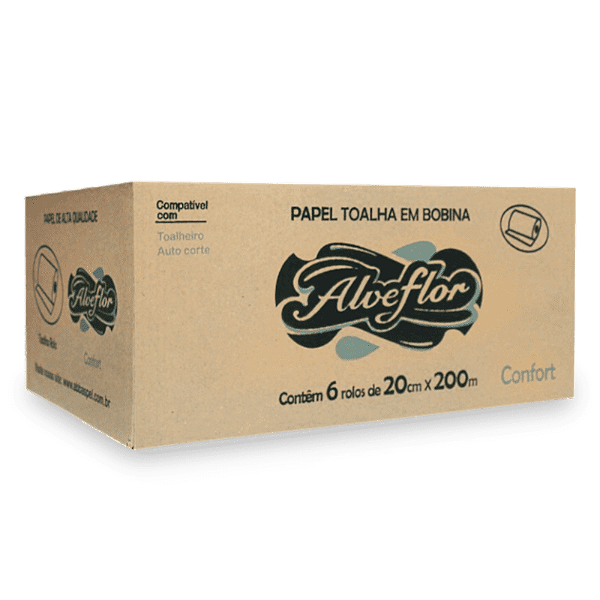 PAPEL TOALHA BOBINA CONFORT 28G 6X20X200MTS