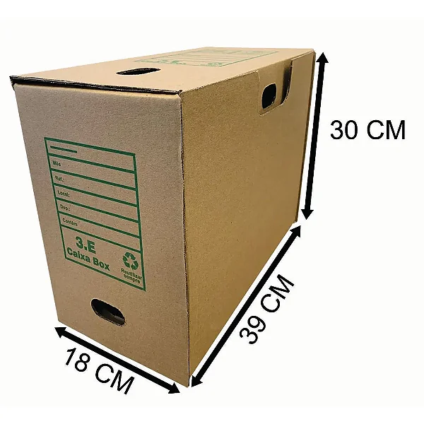 CAIXA PAPELAO ARQUIVAO 39X18X30 R.1408