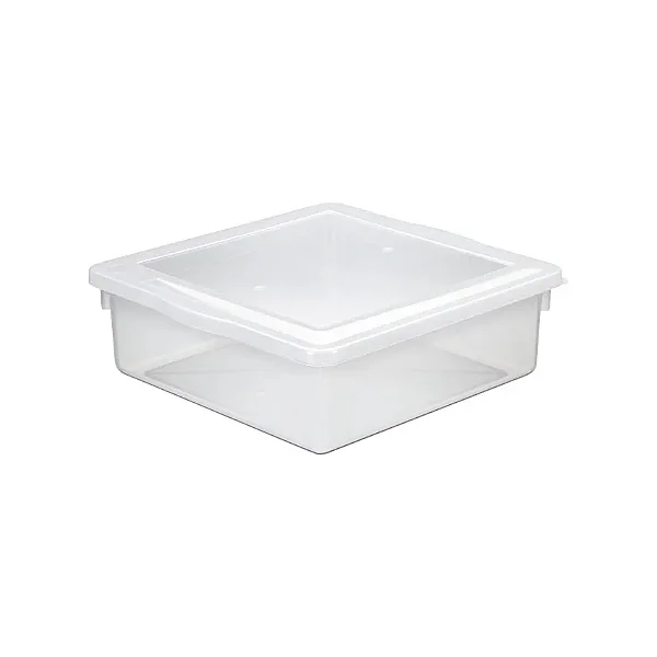 CAIXA ORG QUAD TRANSP COM TAMPA 8,0 LITROS