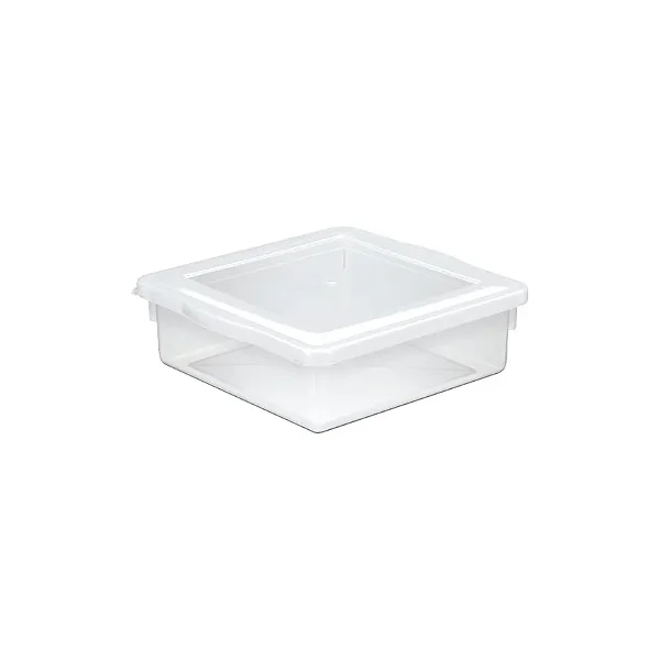 CAIXA ORG QUAD TRANSP C/ TAMPA 4,5LT