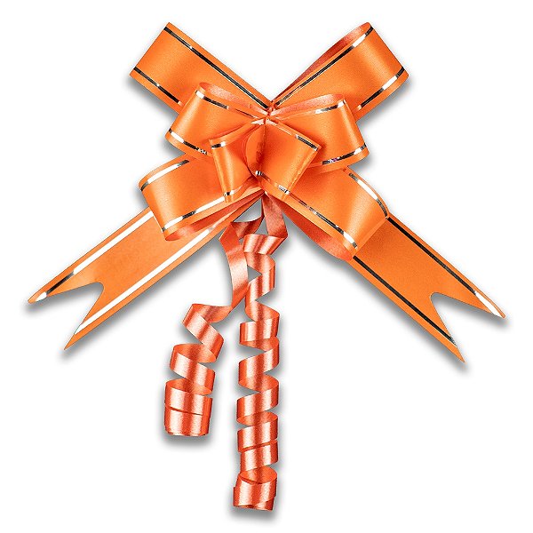 LACO 39X18 LARANJA COM LISTRA PRATA C/10