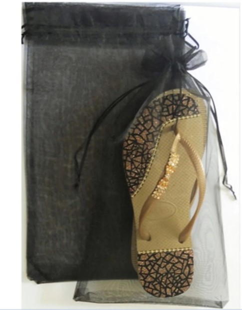 SACO ORGANZA 25X40 PRETO C/10