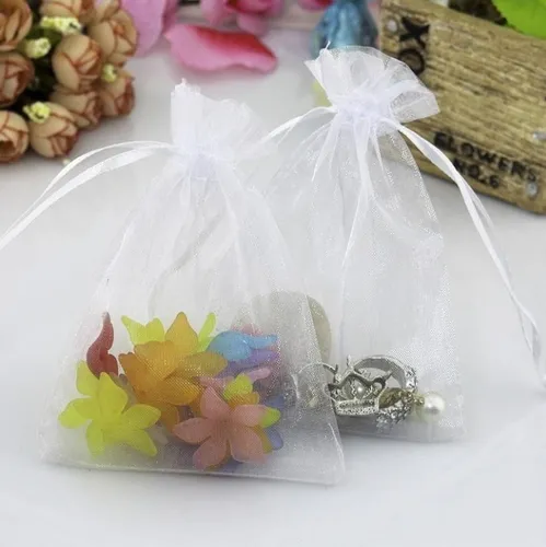 SACOS ORGANZA 7X9 BRANCO C/10