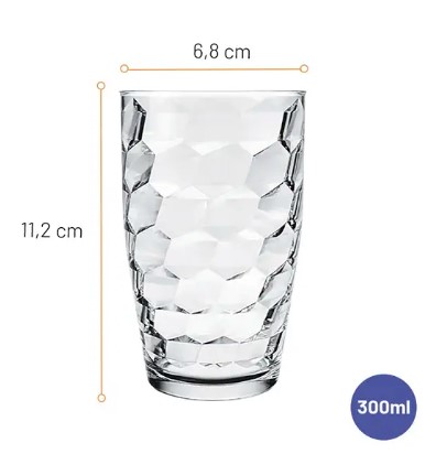 COPO VIDRO TRANS NADIR POEMA 300ML REF 7772 C/6