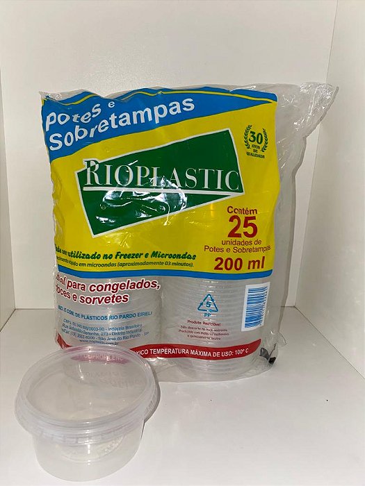 KIT 200ML POTE/SOBRETAMPA C/25 UND