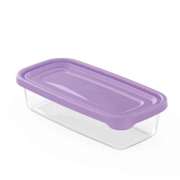 VASILHA PLAST TRANSP 710ML C/ TAMP LILÁS