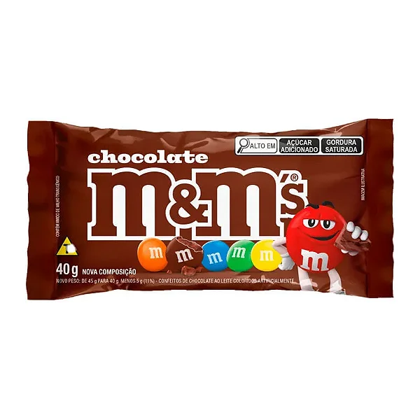CHOCOLATE M&M AO LEITE 40G