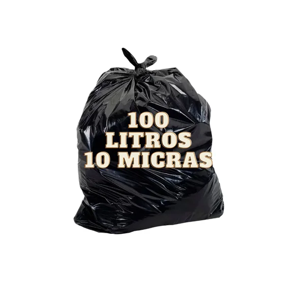 SACO LIXO PRETO 100 LITROS 75X90X0,10 C/100 UND