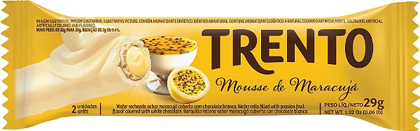 CHOCOLATE TRENTO MOUSSE MARACUJA 29g