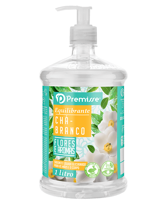 SABONETE LIQUIDO GLICERINADO CHA BRANCO 1 LITRO