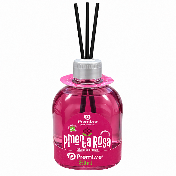 DIFUSOR DE AROMAS VARETAS PIMENTA ROSA 350ML PREMISSE