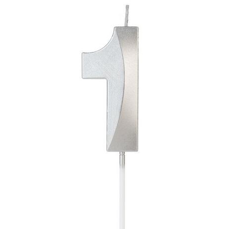 VELA DESIGN PRATA NUMERO 1