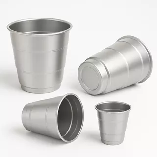 COPO REUTILIZAVEL ALUMINIO 470ML C/ 6 UNIDADES