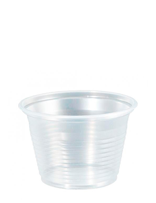 POTE 100ML TRANSPARENTE PS C/100 UND