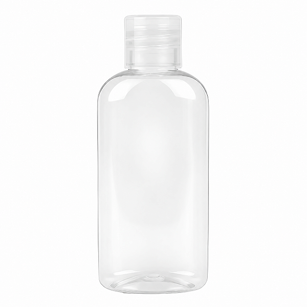 FRASCO CILINDRICO COM TAMPA FLIP TOP R18 - 60ML - 10 UNIDADES