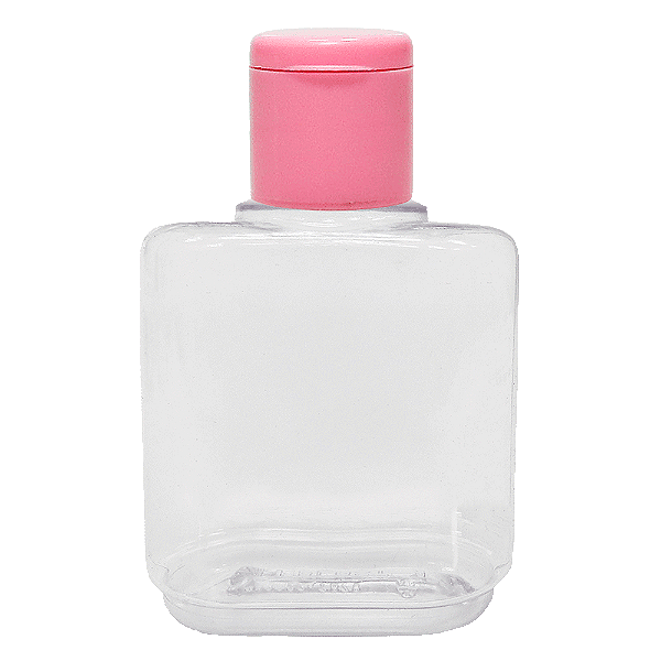 FRASCO REPARADOR COM TAMPA FLIP TOP ROSA - 35ML - 10 UNIDADES