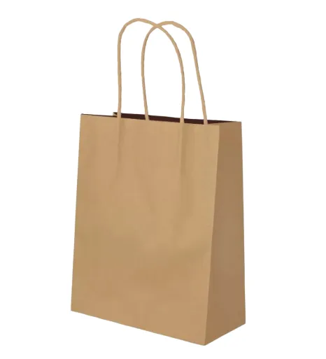 SACOLA PAPEL KRAFT 13,5X8X16CM COM 10 UNIDADES