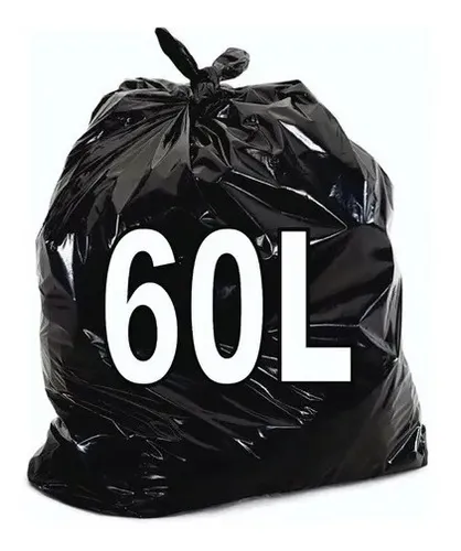 SACO LIXO PRETO 60LTS 63X80X05 C/100 UND