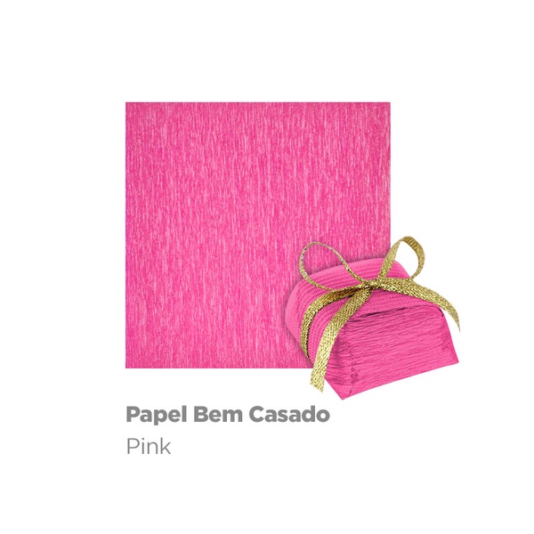 PAPEL PARA BEM CASADO PINK C/40