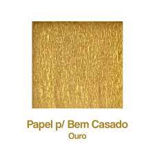 PAPEL PARA BEM CASADO OURO C/40