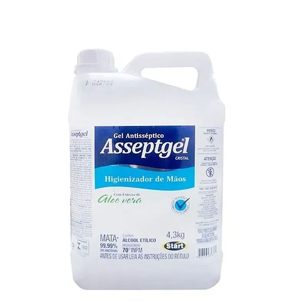 GEL ASSEPTGEL 4,3KG CRISTAL
