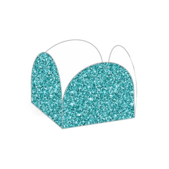 FORMA 4PETALAS GLITER VERDE 50